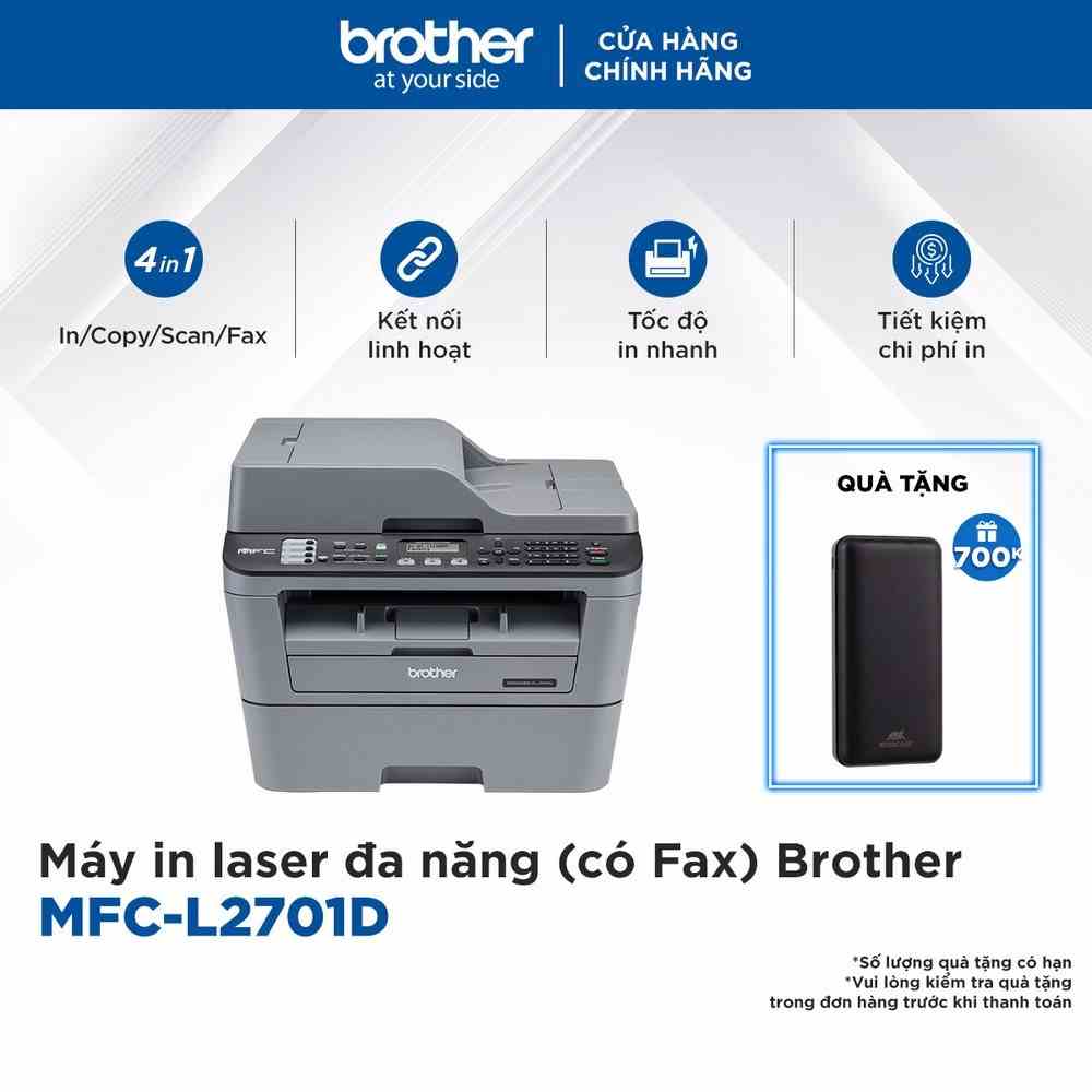 Máy in laser đa năng (có Fax) Brother MFC-L2701D