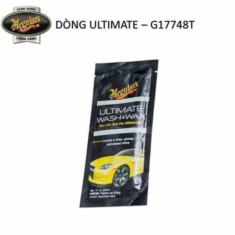 [Mẫu dùng thử] Meguiars Xà phòng rửa xe có chất tạo bóng dòng Ultimate - Ultimate Wash & Wax, G17748T