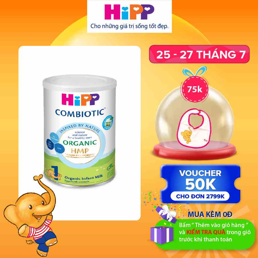 Sữa bột công thức HiPP 1 Organic Combiotic 350g