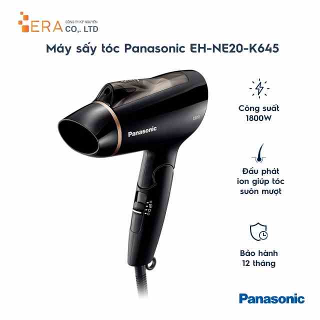 [Mã BMLTA35 giảm đến 35K đơn 99K] Máy sấy tóc Panasonic EH-NE20-K645 - Hàng Chính Hãng