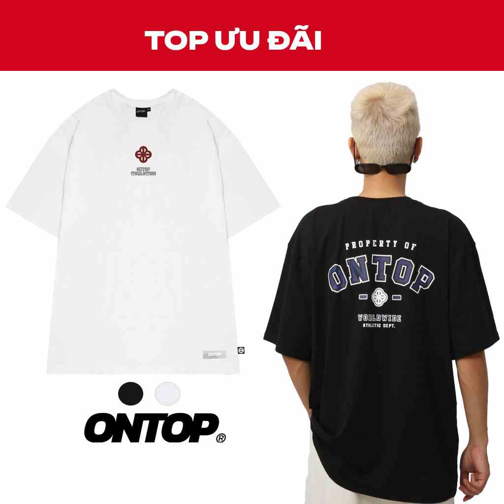 Áo thun tay lỡ nam nữ form rộng local brand ONTOP Tee Athletic Dept - O17-T4