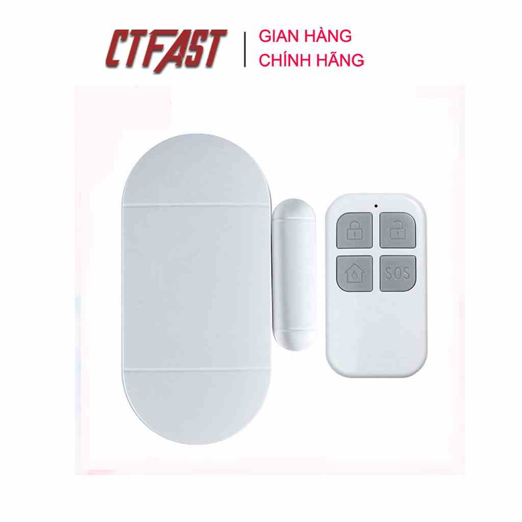 Báo động chống trộm CTFAST, chuông báo khách mở cửa đa chức năng có điều khiển từ xa MC-02