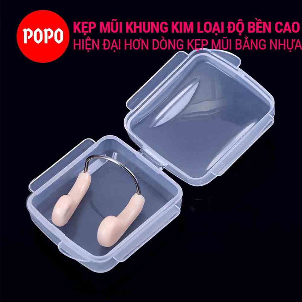 Kẹp mũi bơi người lớn cao cấp chống nước NC2 POPO dễ dàng điều chỉnh, có đệm mũi silicone mêm ái, an toàn cho da