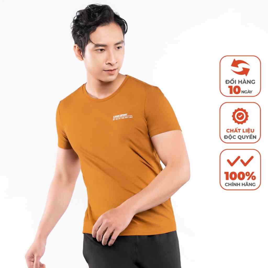 [Mã BMLTB35 giảm đến 35K đơn 99K] Áo Tshirt Nam LIVAN SPORT Maxfresh Màu Vàng Thoáng Khí Năng Động