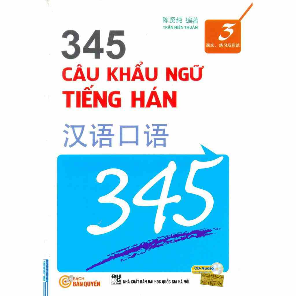 Sách - 345 Câu Khẩu Ngữ Tiếng Hán Tập 3 (Bản Dịch Tiếng Việt) - Kèm CD