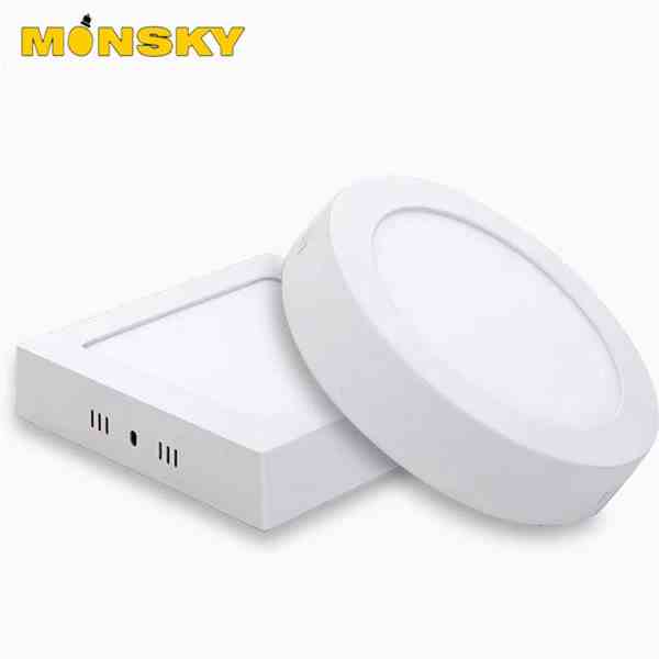 Đèn ốp trần nổi MONSKY 18W Tròn Vuông 2 màu ánh sáng hiện đại