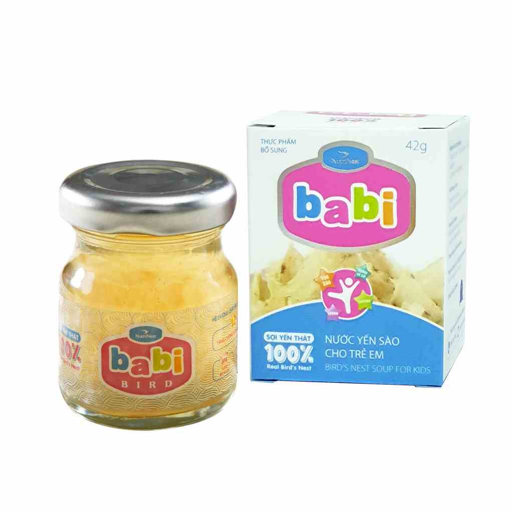 Thùng 24 Hũ Nước Yến Sào Cho Trẻ Em Babi Bird - NUTRINEST - Hũ Đơn 42g