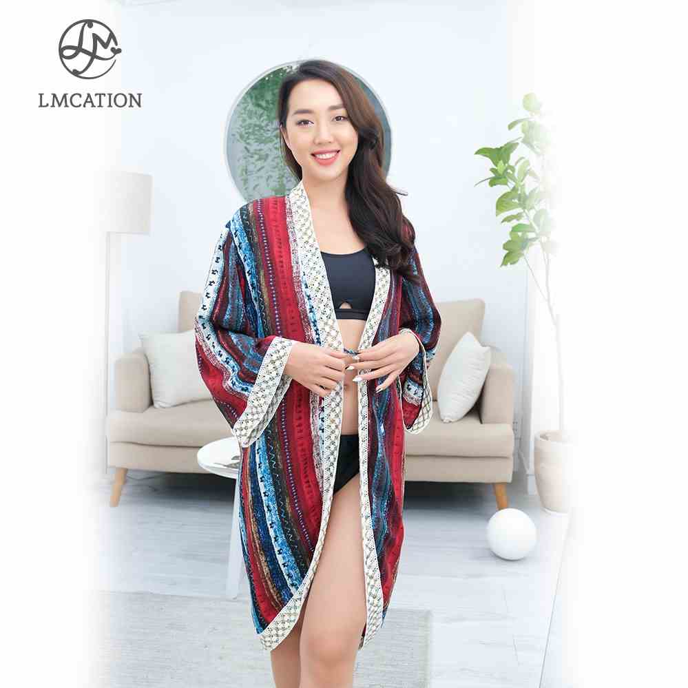 [Mã BMLTA35 giảm đến 35K đơn 99K] Áo Khoác Kimono Nữ LMcation Naomi - Màu Thổ Cẩm