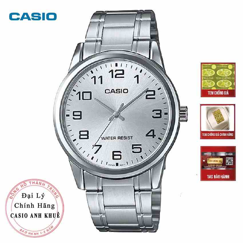 Đồng hồ nam Casio MTP-V001D-7BUDF dây kim loại