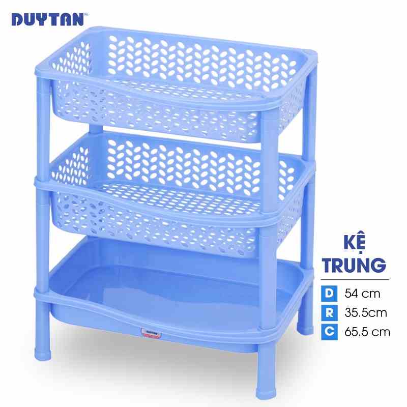 [Mã BMLTA35 giảm đến 35K đơn 99K] Kệ trung nhựa DUY TÂN 3 ngăn (54 x 35.5 x 65.5 cm) - 46410