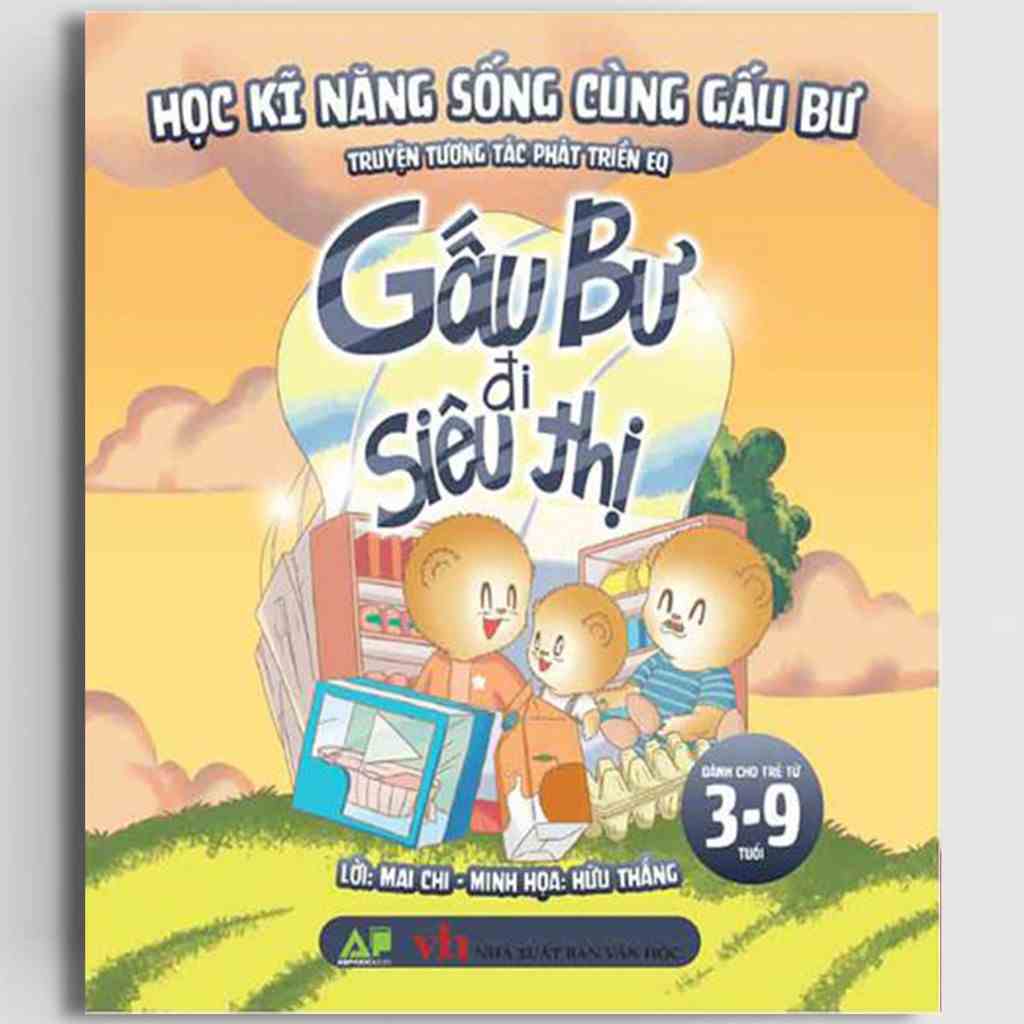 Sách - Học Kỹ năng Sống Cùng Gấu Bư - Truyện Tương Tác Phát Triển EQ - Gấu Bư Đi Siêu Thị ( Mới )