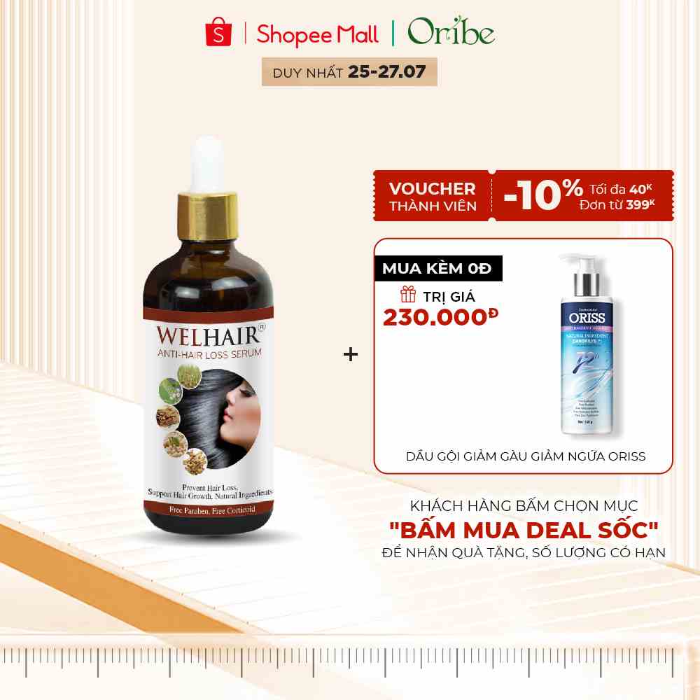 [Mã BMLTB200 giảm đến 100K đơn 499K] Serum Kích Thích Mọc Tóc Ngăn Rụng Tóc Phục Hồi Tóc Hư Tổn Oribe 100ml