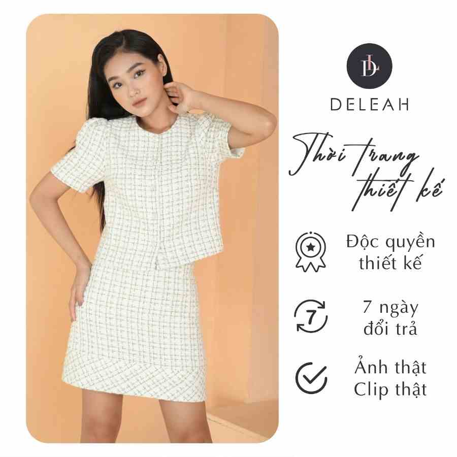 De Leah - Chân Váy Tweed Mini - Thời trang thiết kế