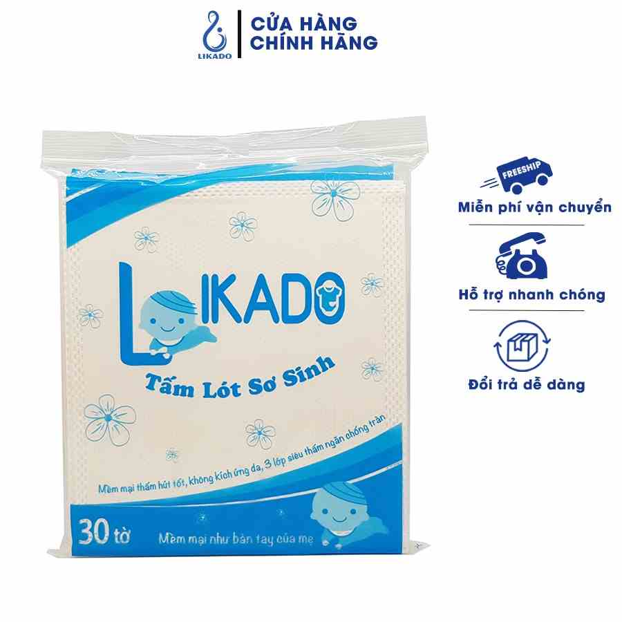 Miếng lót phân su cho bé LIKADO 3 lớp (1 túi)