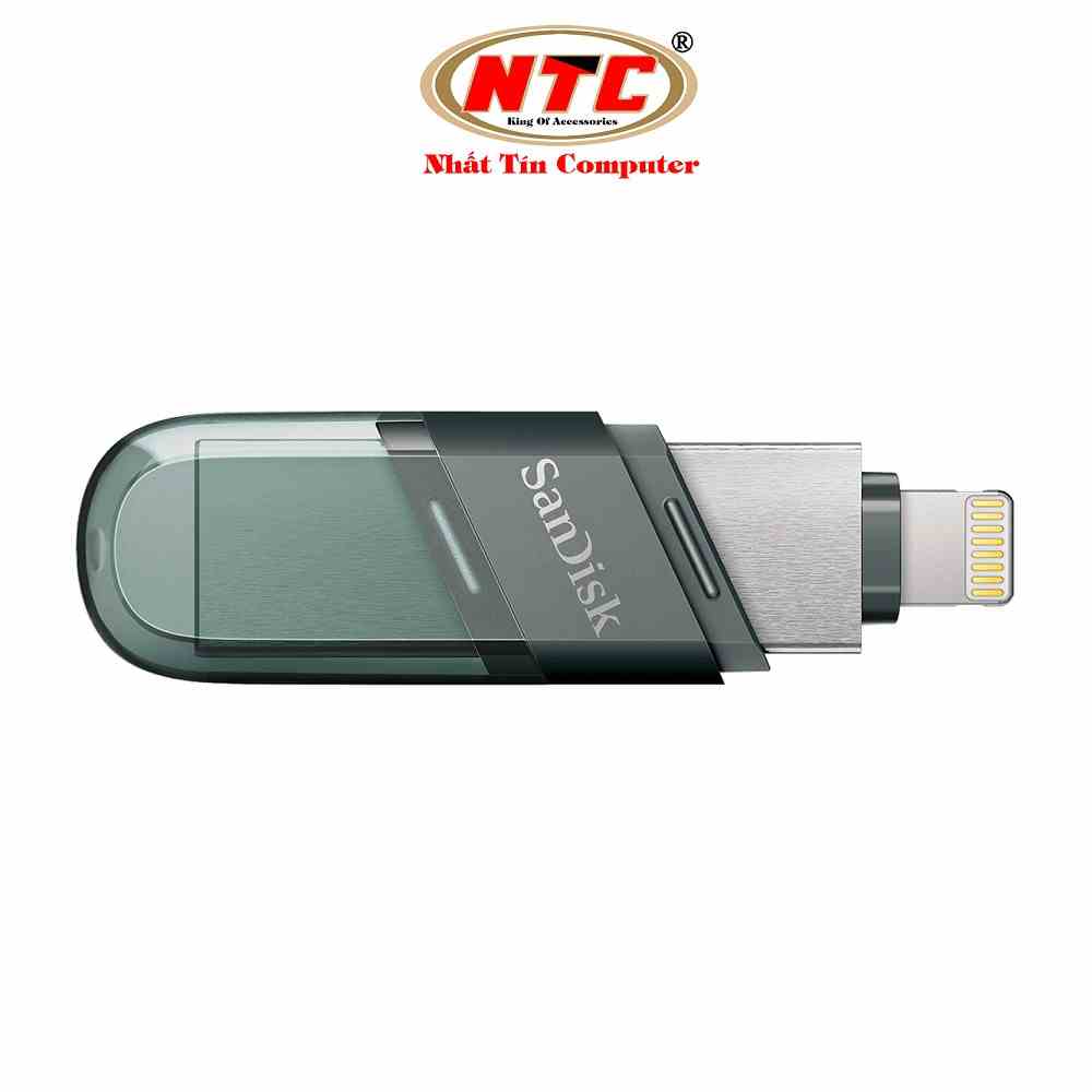 USB 3.1 OTG SanDisk iXpand Flash Drive Flip 32GB / 64GB / 128GB / 256GB (Bạc) - Hàng chính hãng