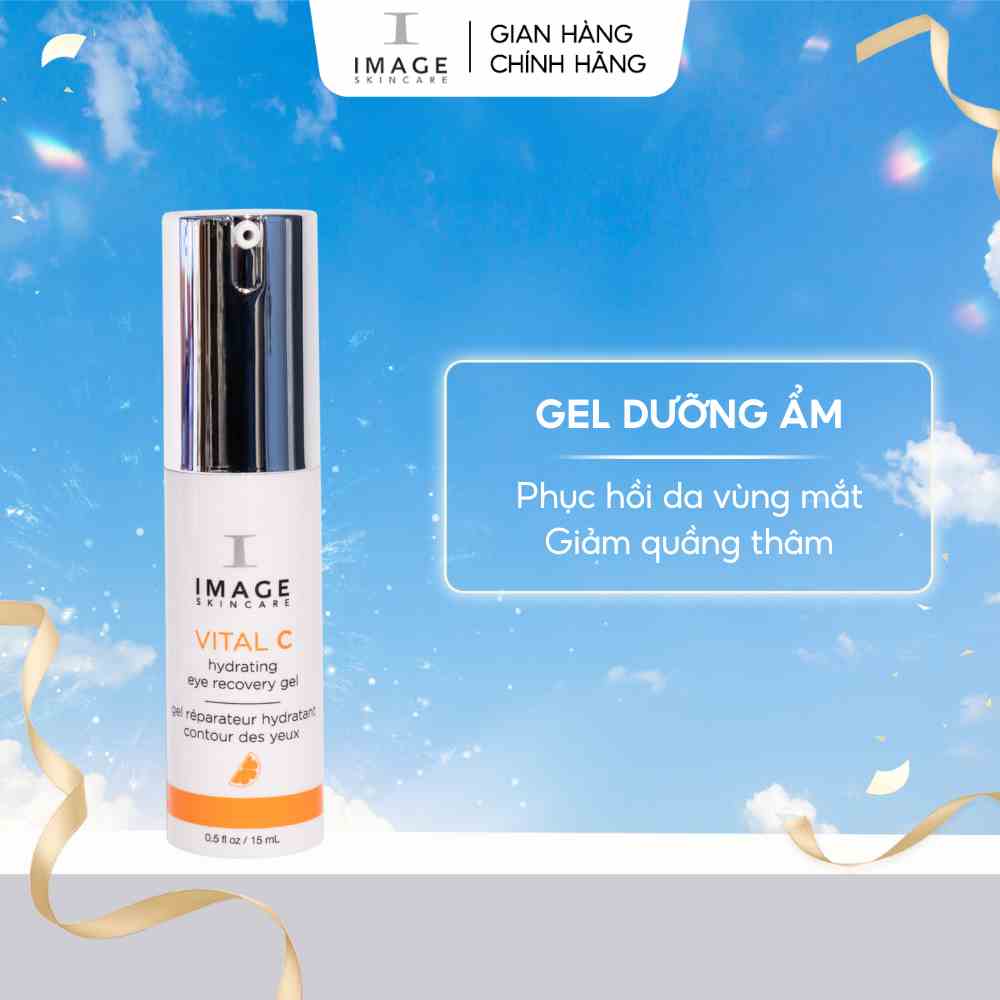 Kem Dưỡng Mắt Giảm Thâm Quầng, Nếp Nhăn Và Chống Oxy Hóa IMAGE Skincare Vital C Hydrating Eye Recovery Gel 15ml