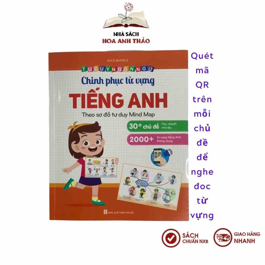 Sách - Chinh Phục Từ Vựng Tiếng Anh - Theo Sơ Đồ Tư Duy Mind Map ( Sách có kèm file đọc)