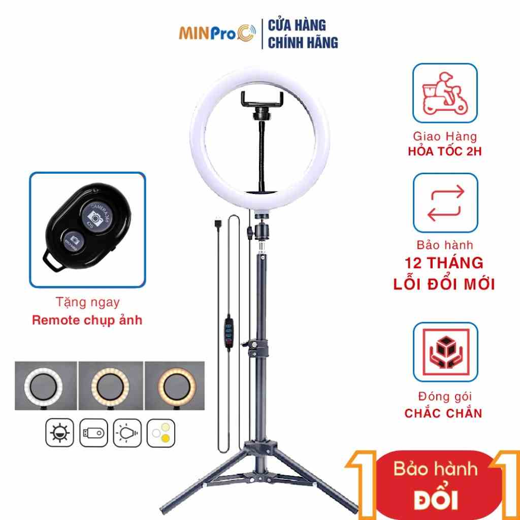 Đèn Livestream Chính Hãng MINPRO Cao Cấp Siêu Sáng Quay Video, Chụp Ảnh, Makeup