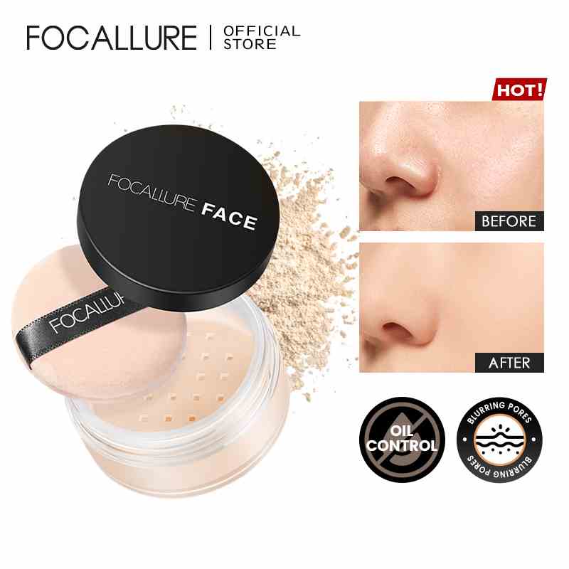 Phấn phủ FOCALLURE 3 màu sắc tùy chọn trang điểm nền thời trang 7g