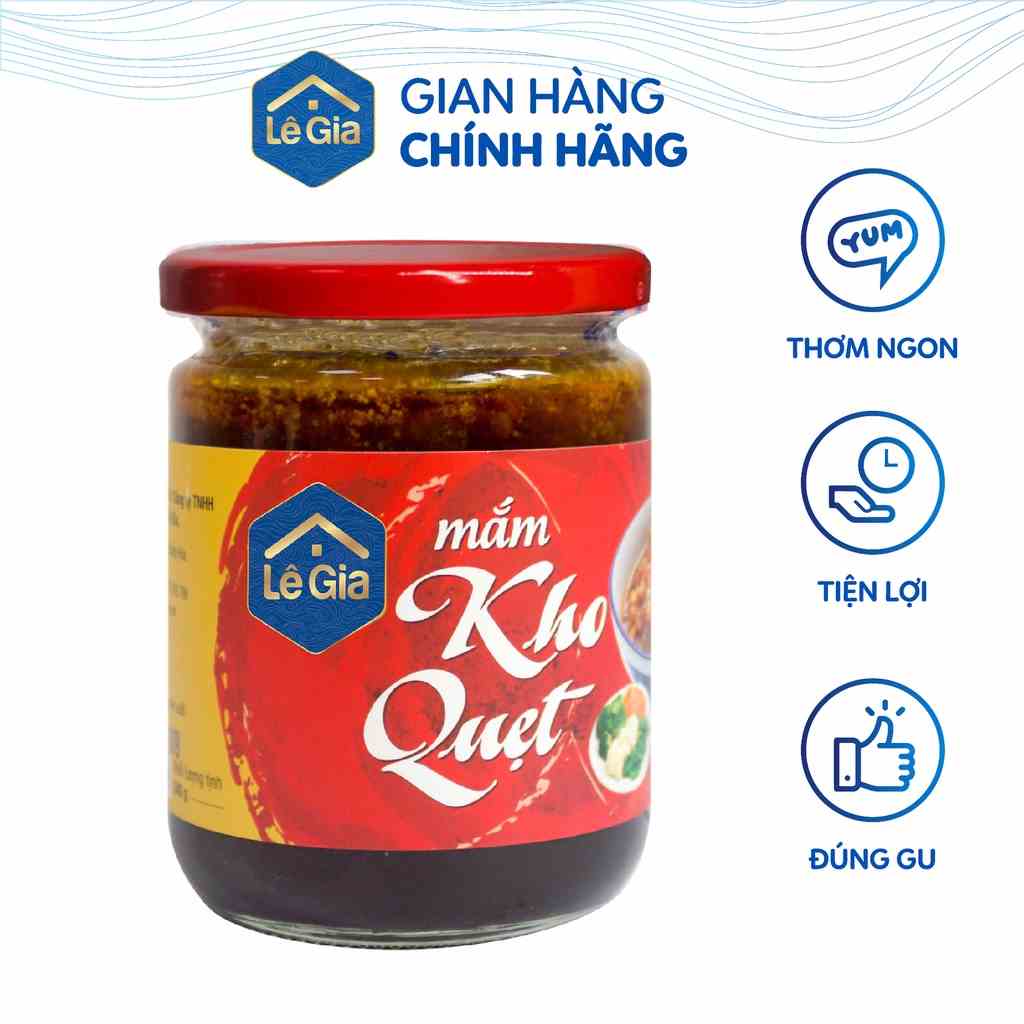 Mắm Kho Quẹt Lê Gia - Hũ thủy tinh 240g