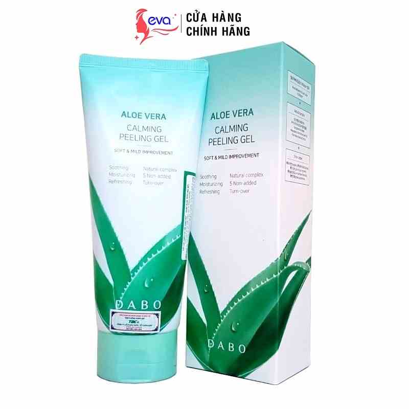 [Mã ICBFRI15 giảm 10% đơn 0đ] Tẩy tế bào chết trắng da Lô hội Dabo Calming Feeling Gel 180ml