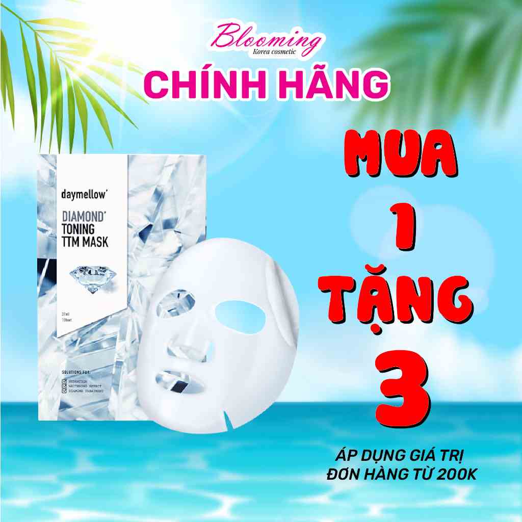 [Mã BMLTA35 giảm đến 35K đơn 99K] Mặt Nạ Miếng Giảm Mụn và Thu Nhỏ Lỗ Chân Lông Daymellow TTM Mask Diamond’ Toning 27ml