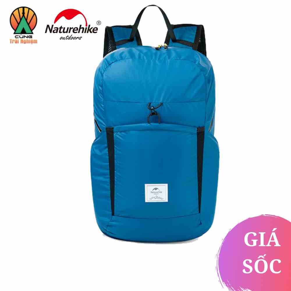 Balo Du Lịch Gấp Gọn 22L Chống Rách, Chống Thấm Nước cho Đi Học Đi Chơi Dã Ngoại NatureHike NH17A017-B