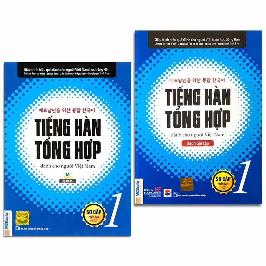 Sách - Combo Giáo Trình Tiếng Hàn Tổng Hợp Dành Cho Người Việt Nam Sơ Cấp 1 (Combo, lẻ tùy chọn)