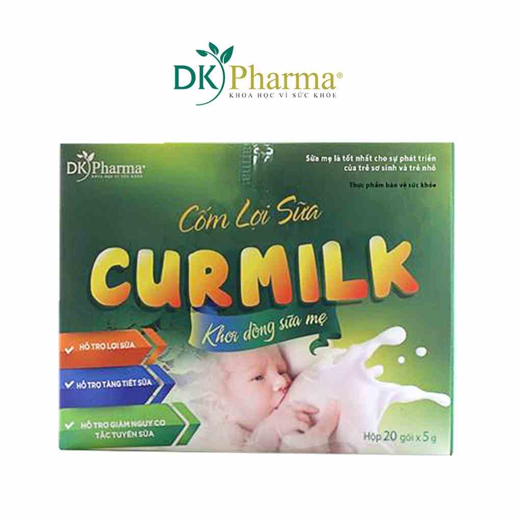 [Mã BMLTA35 giảm đến 35K đơn 99K] Cốm lợi sữa 100% thảo dược DK Pharma Curmilk H20 20 gói