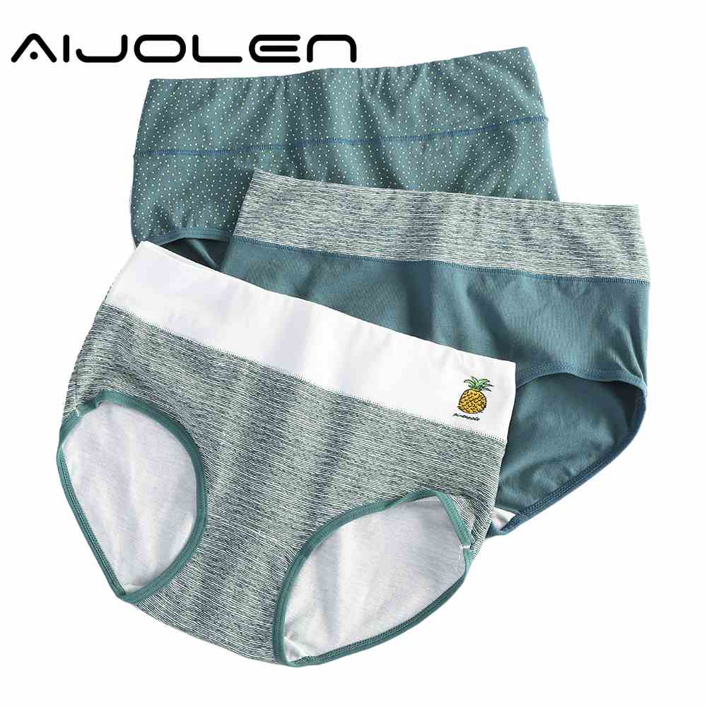 Quần Lót Aijolen Cotton Lưng Cao Thoáng Khí Cho Nữ