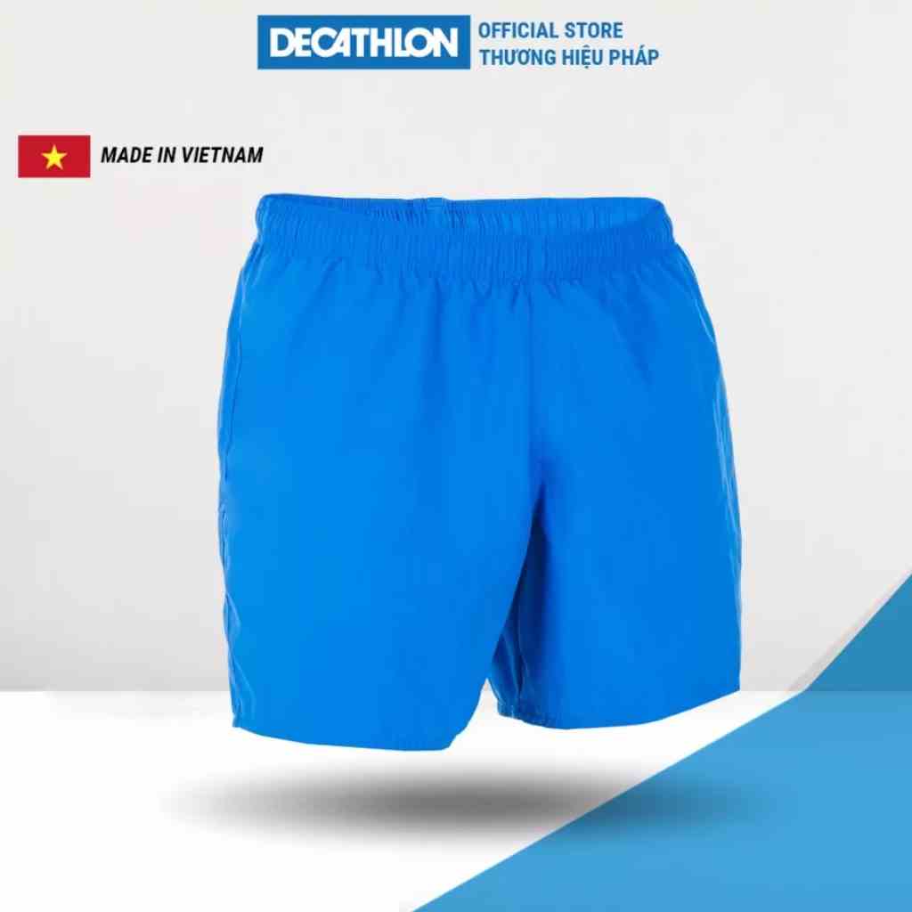 Quần bơi nam DECATHLON b-free kháng clo xanh dương