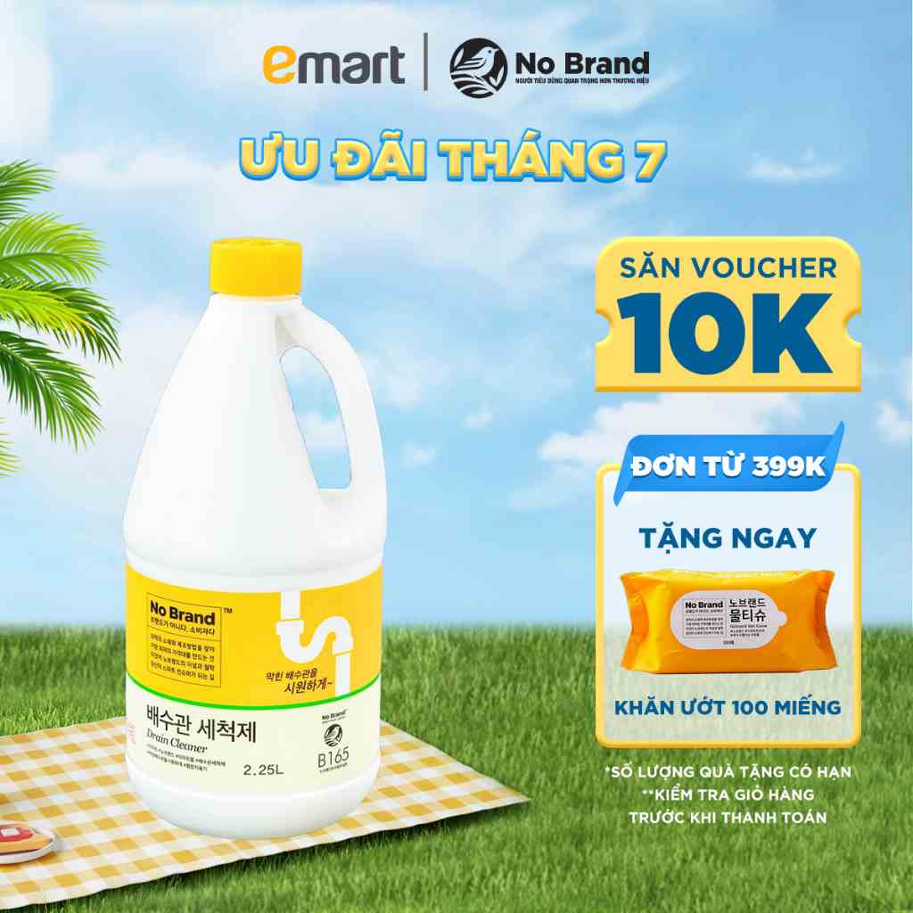 Nước Thông Cống, Vệ Sinh Khử Mùi Đường Ống No Brand 2,25L - Emart VN