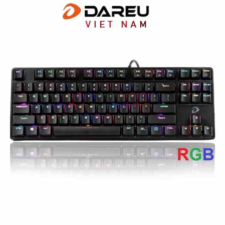 [Mã ELCL7 giảm 7% đơn 300K] Bàn phím cơ DAREU EK880 led RGB (RGB, Blue/ Brown/ Red D switch)