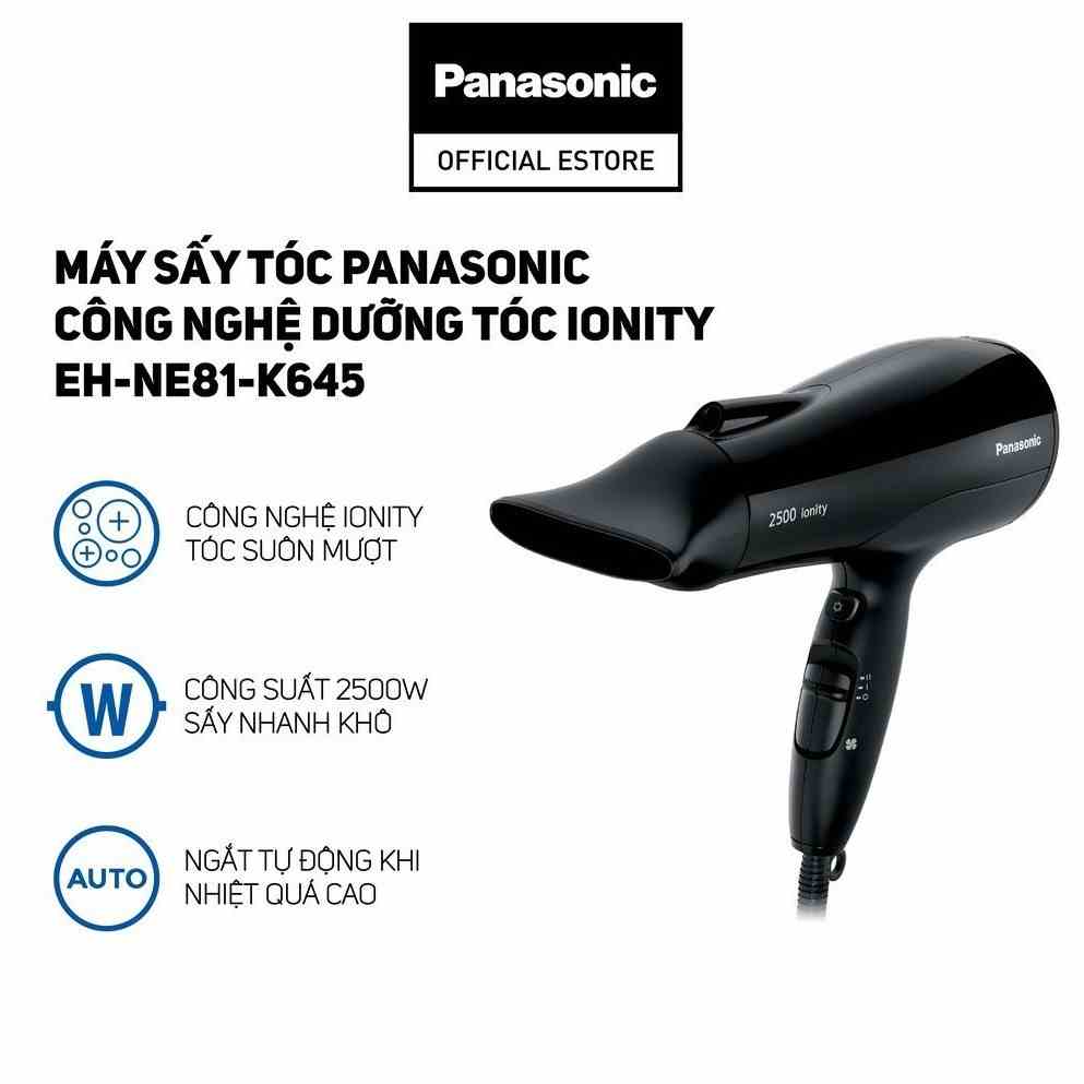 Máy sấy tóc Panasonic EH-NE81-K645 - tạo ion dòng Ionity - Công suất 2500W - Đen