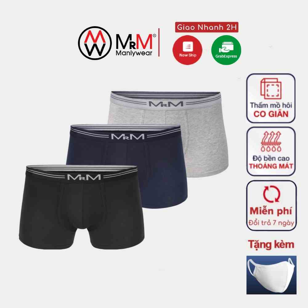 Quần lót nam boxer cotton Organic tự nhiên kháng khuẩn khử mùi thấm hút mồ hôi MRM Manlywear