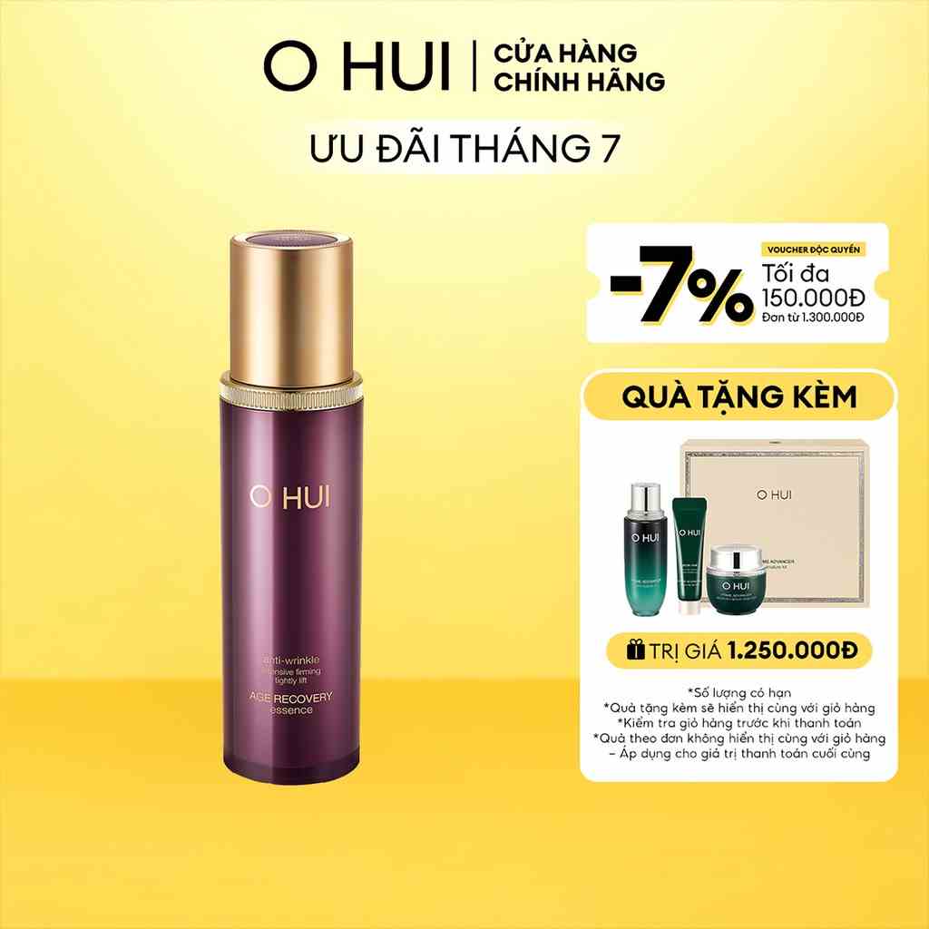 [Mã COSLUX07 giảm 120K đơn 1500K] Tinh chất bổ sung collagen cải thiện nếp nhăn OHUI Age Recovery Essence 50ml