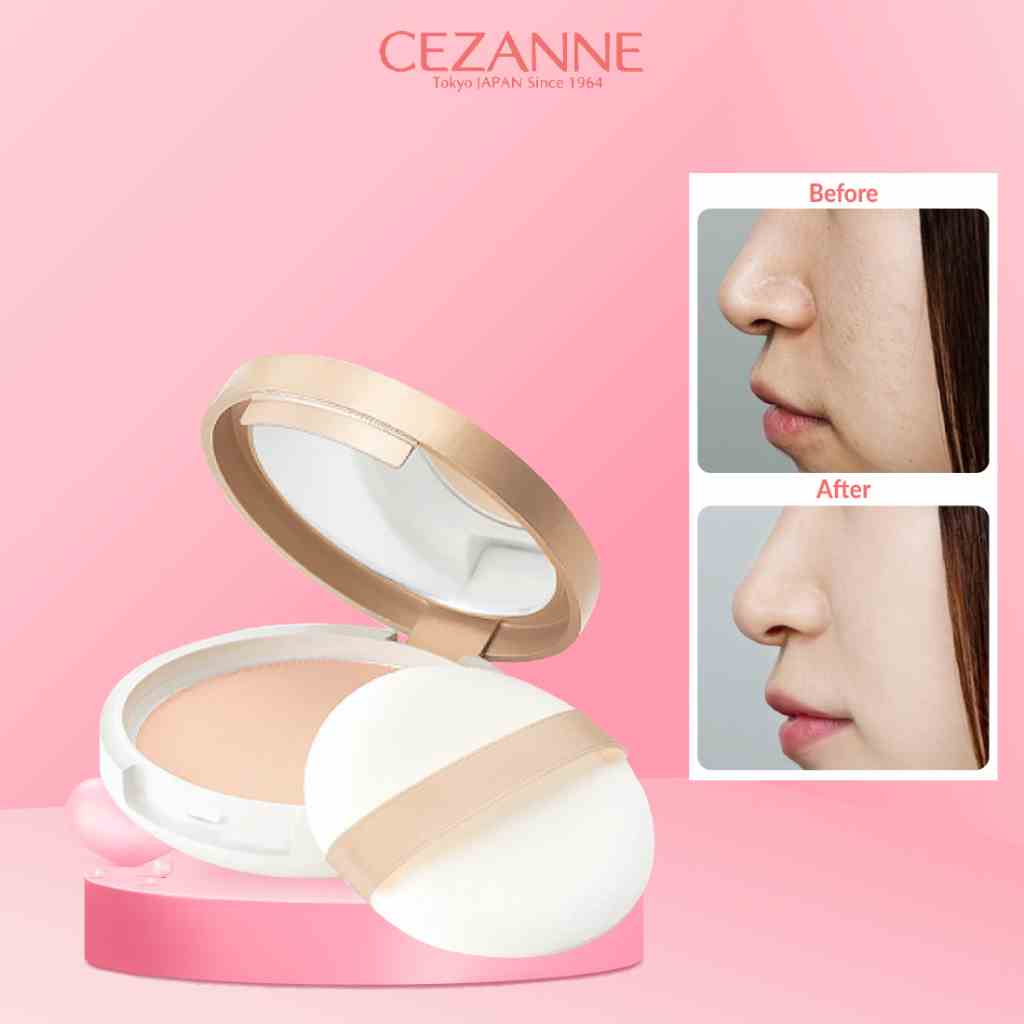 Phấn phủ kiềm dầu Cezanne UV Silk Face Powder Nhật Bản SPF48 PA+++ 10g