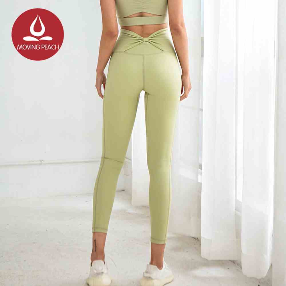 Quần Legging MOVING PEACH BLN Tập Yoga Thiết Kế Không Đường May Nhẹ Dịu Với Da