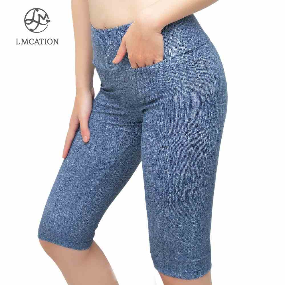 [Mã BMLTA35 giảm đến 35K đơn 99K] Quần Lửng Thể Thao Nữ LMcation Rita - Màu Jean