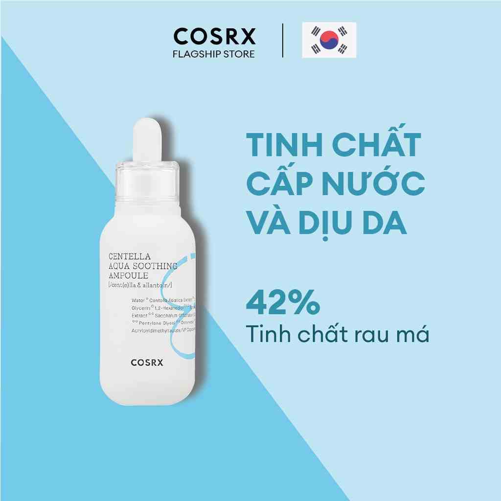 Tinh Chất Cấp Nước Và Dịu Da (Rau Má, B5) COSRX Hydrium Centella Aqua Soothing Ampoule 40ml