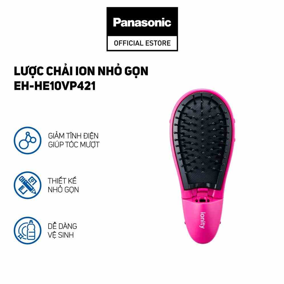 Lược chải tóc Panasonic ion nhỏ gọn EH-HE10VP421 – Cho mái tóc bóng mượt