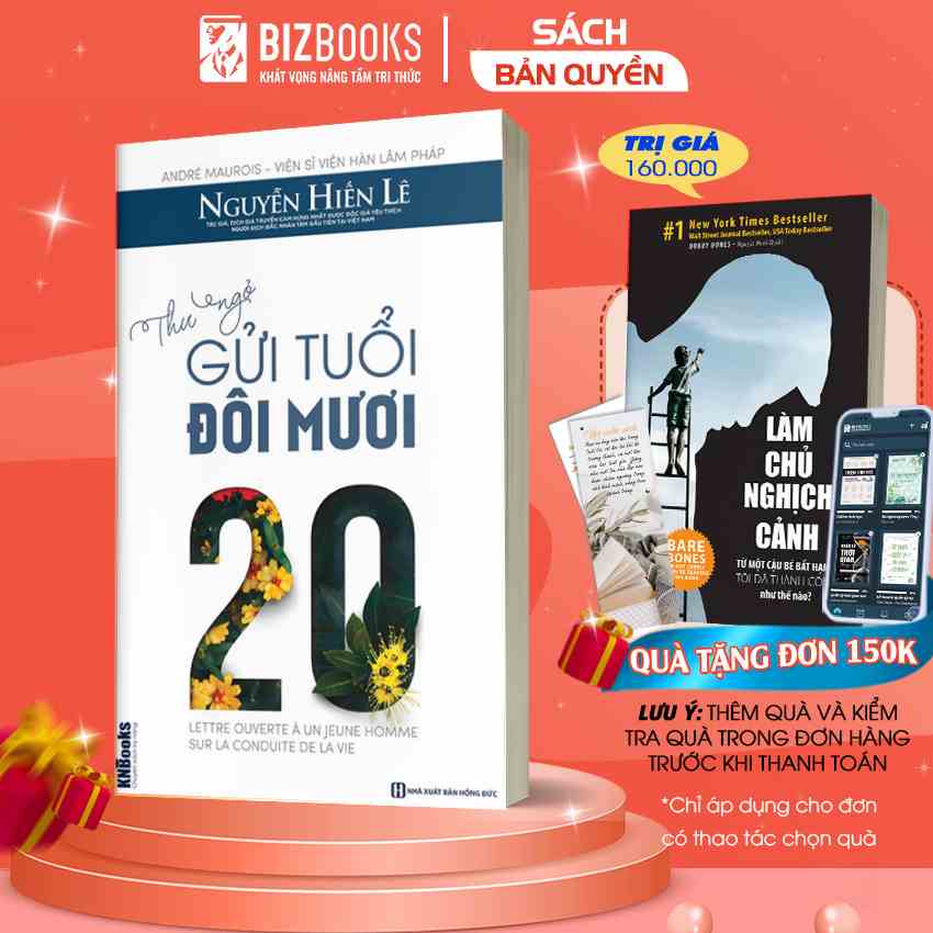 [LIFEMC11SA -10% đơn 99K] Sách - Thư Ngỏ Gửi Tuổi Đôi Mươi (Học Cùng App BIZBOOKS)