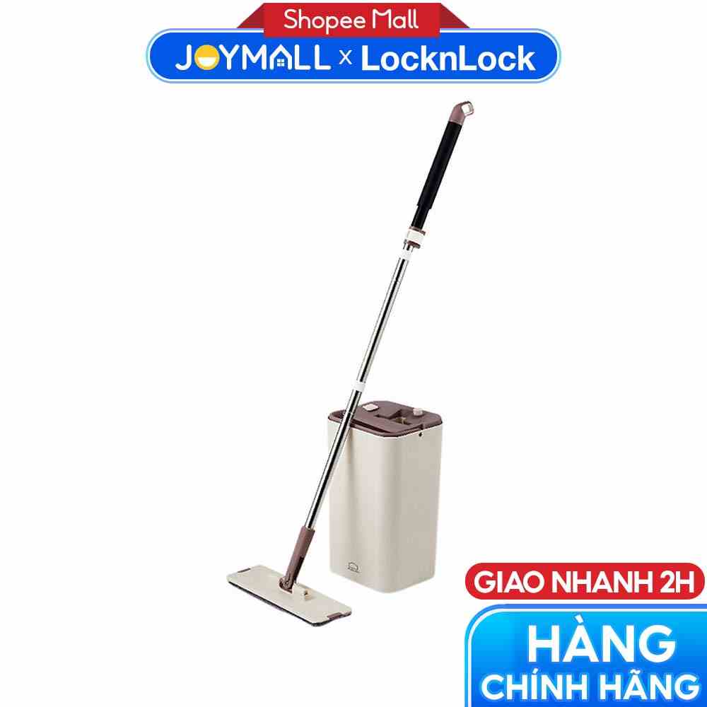 Bộ cây lau nhà Lock&Lock Squeeze Flat Mop ETM471 - Hàng chính hãng, cây lau nhẹ, dễ dàng vắt nước, làm sạch - JoyMall