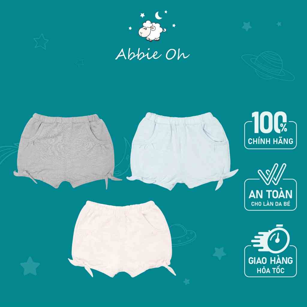 [Mã BMLTB200 giảm đến 100K đơn 499K] Quần Nơ Gấu Cho Bé | 0-3 Tuổi | Abbieoh | B054 SS19