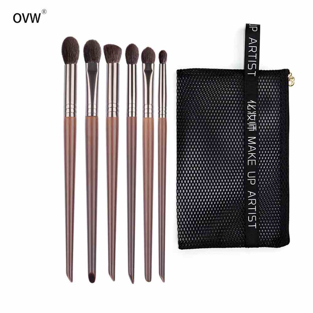 Set 6 cọ trang điểm OVW XQ7810111219 kèm túi đựng chuyên nghiệp