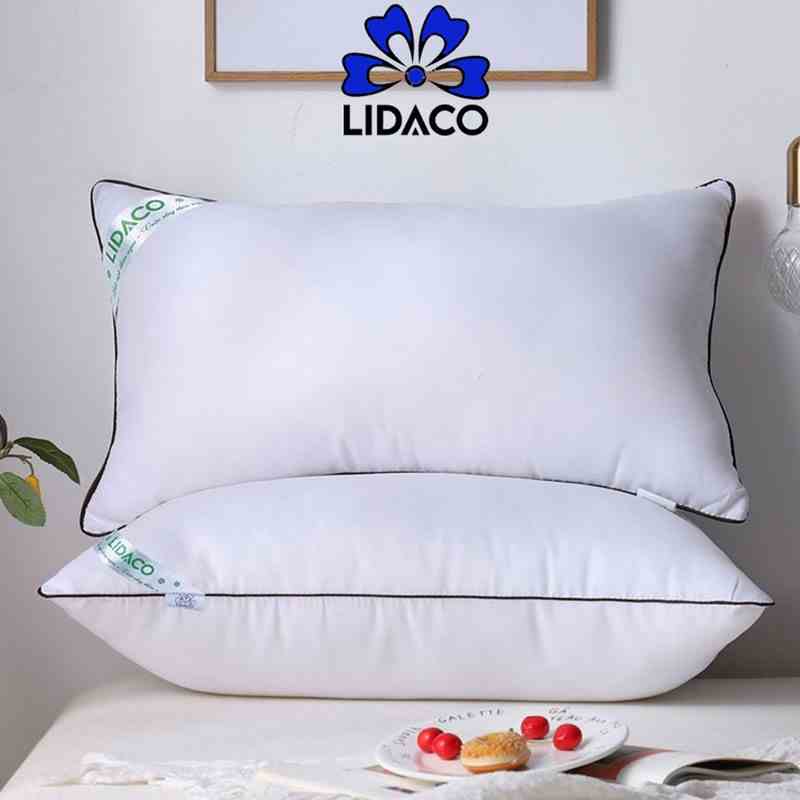 Ruột gối nằm LIDACO Standard bông sợi 3d chống xẹp lún - 1 chiếc