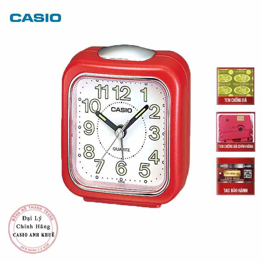 [Mã BMLTB200 giảm đến 100K đơn 499K] Đồng hồ để bàn Casio TQ-142-4DF có báo thức, dạ quang (7.7×7.2×4.9 cm)