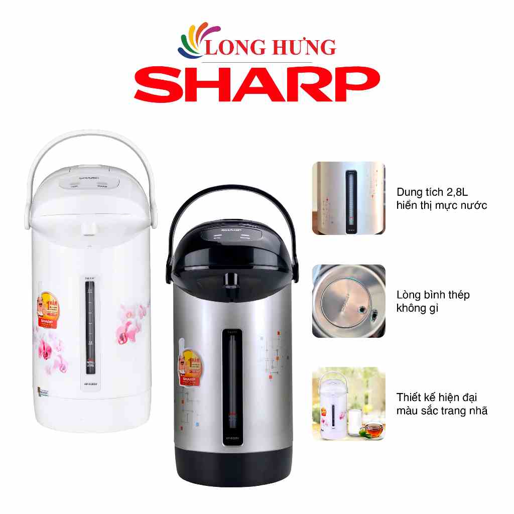 Bình thủy điện Sharp 2.8 lít KP-B28SV - Hàng chính hãng