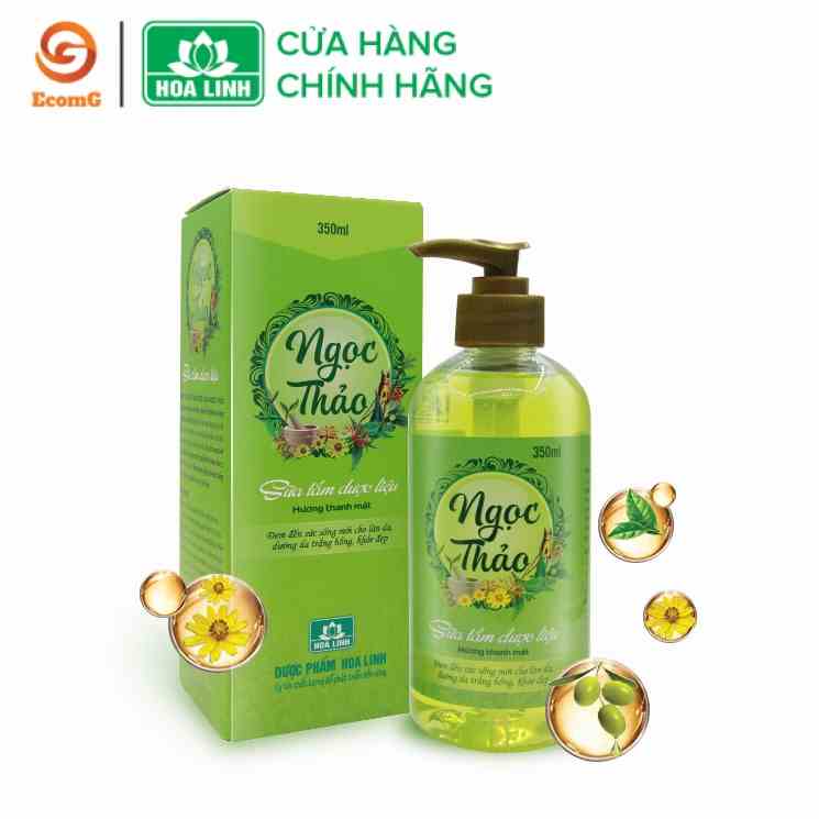 Sữa tắm dược liệu dưỡng thể, trắng da Ngọc Thảo 350ml hương thanh mát cá tính - NT1_02