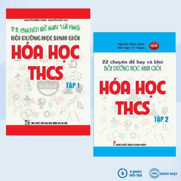 Sách - Combo 22 Chuyên Đề Hay Và Khó Bồi Dưỡng Học Sinh Giỏi Hóa Học Thcs (Tập 1 + Tập 2) - KV